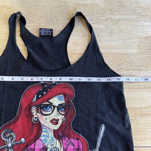 Low Brow Art Co. Miss Cherry Martini Racer Back Tank Top Mod Pin Up Altered Med - Picture 10 of 12